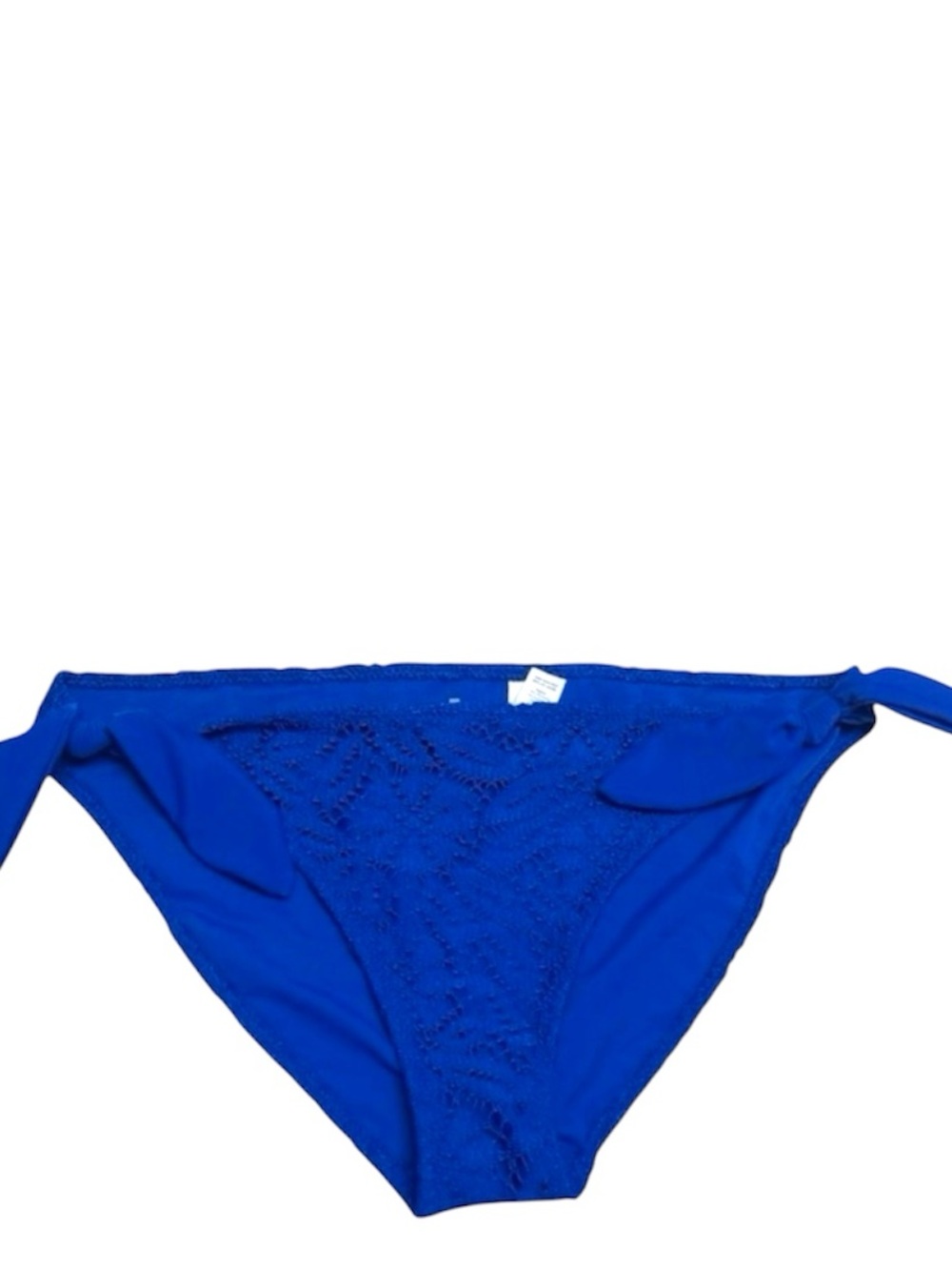 Aerie Cobalt Blue Crochet Side Tie Bikini Bottom Large